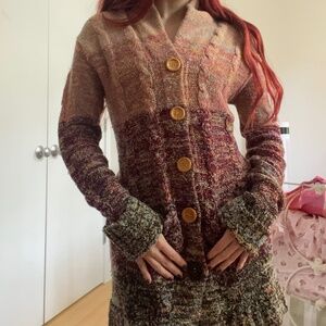 Vintage 1970s Long Cardigan/Dress